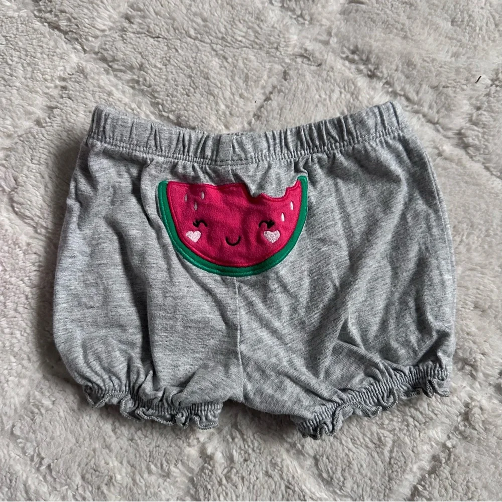Carter's | 2-Piece Watermelon Bodysuit & Shorts Set | Size 6 Months